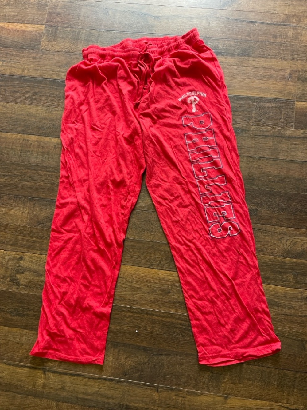 MLB Philadelphia Phillies Red Men’s Large Sweatpants Joggers Loungewear